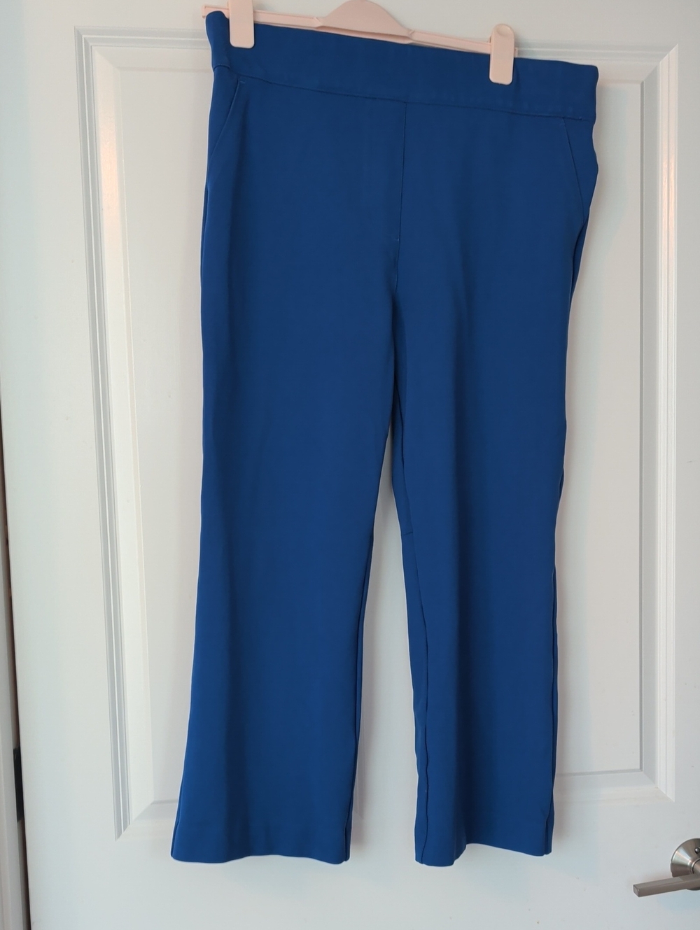 SPANX Blue Wide-Leg Pull-On Pants